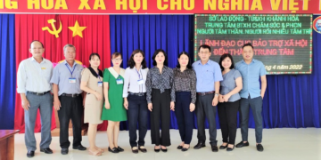 Lãnh đạo Cục Bảo trợ xã hội đến thăm Trung tâm