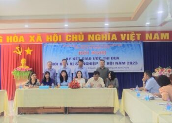 Hội nghị ký kết giao ước thi đua Khối đơn vị sự nghiệp xã hội năm 2023