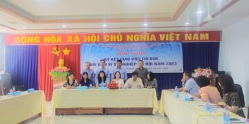 Hội nghị ký kết giao ước thi đua Khối đơn vị sự nghiệp xã hội năm 2023