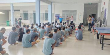 Tập huấn kỹ năng thoát hiểm cho đối tượng khi có hỏa hoạn xảy ra tại Trung tâm