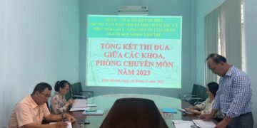 Tổng kết phong trào thi đua giữa các Khoa, phòng chuyên môn thuộc Trung tâm